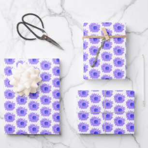 Chic Lavender Blume Wrapping Paper Sheets Geschenkpapier Set