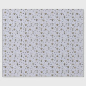 Chic Lavender Buzzing Royal Queen Bee & Gold Crown Geschenkpapier (Flach)