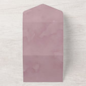 Chic Lavender Canopy Eucalyptus Wedding All In One Einladung (Außenbereich)