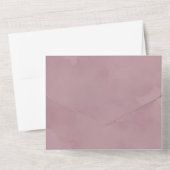 Chic Lavender Canopy Eucalyptus Wedding All In One Einladung (Rückseite)