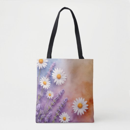 Chic Lavender & Daisy Carryall Tasche (Vorderseite)