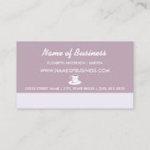 Chic Lavender Floral Coffee Stand Loyalty Punch Treuekarte (Rückseite)