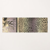 Chic Lavender Gold Leopard Safari Yogamatte (Vorderseite (Horizontal))
