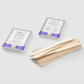 Chic Lavender & Gray Pearl Ribbon Wedding Programm Fächer (Non-assembled)