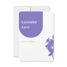 Chic Lavender Liebe Moderne Lila Hochzeit
