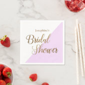 Chic Lavender Lila Brautparty Napkins mit E Serviette (Beispiel)
