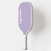 Chic Lavender Lila Monogram Pickleball Schläger (Links)