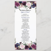 Chic Lavender Navy Blue Floral Bloom Programm (Vorderseite)