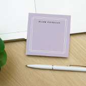 Chic Lavender | Personalisierte weiße Grenze Post-it Klebezettel