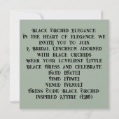 Chic LBD Card: Elegante Eleganz Einladung (Rückseite)