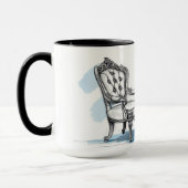 Chic Le Roi Chille Au Café Aesthetic Cafe Tasse (Links)