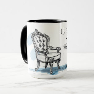 Chic Le Roi Chille Au Café Aesthetic Café Tasse