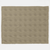 Chic Leaf Muster Fall Beige Brown Blanket Fleecedecke (Vorderseite (Horizontal))
