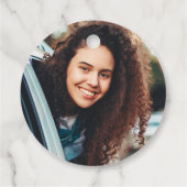 Chic Leafy Fern Succulent Green Foliage Abschluss Geschenkanhänger (Rückseite)