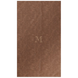 Chic Leather Copper Look Tischdecke