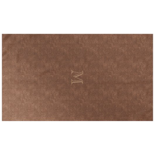 Chic Leather Copper Look Tischdecke (Vorderseite (Horizontal))