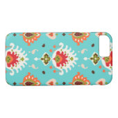 Chic lebendiger türkisfarbener Stammekat Case-Mate iPhone Hülle (Rückseite (Horizontal))