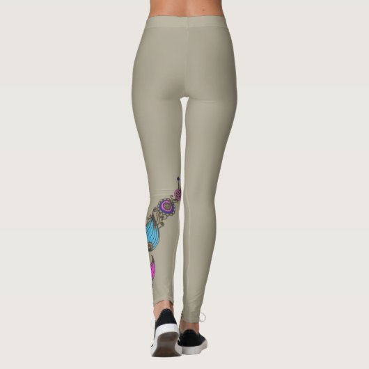 Chic - Leggings-Blumen/Blumen Leggings (Rückseite)