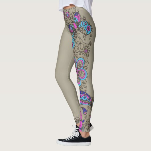 Chic - Leggings-Blumen/Blumen Leggings (Links)