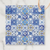 Chic Lemon Floral Greenerity Baby Shower Vielen Da Geschenkanhänger (Rückseite)