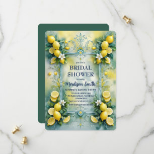 Chic Lemon Mediterranean Summer Brautparty Save The Date