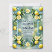 Chic Lemon Mediterranean Summer Brautparty Save The Date (Vorderseite)
