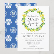 Chic Lemon Wreath Main Squeeze Brautparty