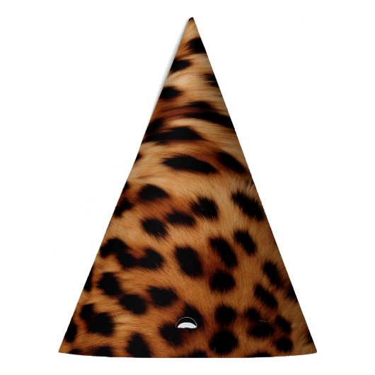 Chic Leopard Animal Birthday Partyhütchen (Links)