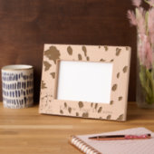 Chic Leopard Animal Print Geätzte Rahmen (Linke Ecke)