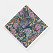 Chic Leopard Blues Serviette (Ecke)