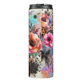 Chic Leopard Coffee Sparkle Dream Thermosbecher (Rückseite)