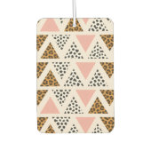 Chic Leopard & Pink Triangle Pattern Autolufterfrischer (Vorderseite)