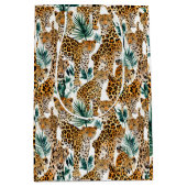 Chic Leopard Print - Bold & Stylish Mittlere Geschenktüte (Vorderseite)