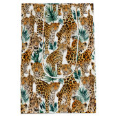 Chic Leopard Print - Bold & Stylish Mittlere Geschenktüte (Rückseite)