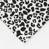 Chic Leopard Print Burnt Orange Bogen mit Namen Fleecedecke (Ecke)