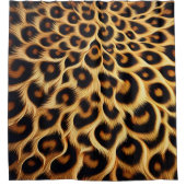 Chic Leopard Print Duschvorhang (Vorderseite)