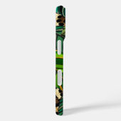 chic leopard print monstera leaves monogram Case-M Case-Mate iPhone Hülle (Rückseite / Rechts)