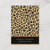 Chic Leopard Print Pattern Schmuck Ohrring Display Visitenkarte (Vorderseite)