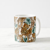Chic Leopard Print Tasse - Stilvolle Animal Print  (VorderseiteRechts)