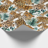 Chic Leopard Print Wrapping Paper - Bold & Stylish Geschenkpapier (Ecke)