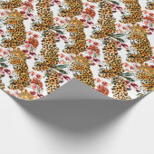 Chic Leopard Print Wrapping Paper - Bold & Stylish Geschenkpapier (Ecke)
