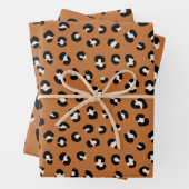 Chic Leopard Print Wrapping Paper Geschenkpapier Set (Beispiel)