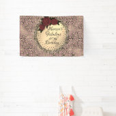 Chic Leopard Rose Fabulous 40. Geburtstag Banner (InSitu)