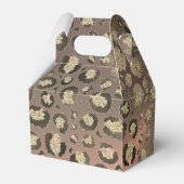 Chic Leopard Rose Fabulous 40. Geburtstag Geschenkschachtel (Rückseite)