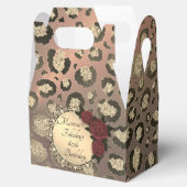 Chic Leopard Rose Fabulous 40. Geburtstag Geschenkschachtel (Geöffnet)