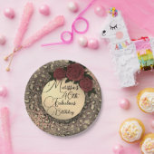 Chic Leopard Rose Fabulous 40th Birthday Paper Pla Pappteller (Party)