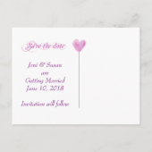 Chic Lesbian Foto Save the Date Postkarte (Rückseite)