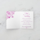 Chic Lesbian Gay Save the Date Notecard Ankündigung (Innenseite)