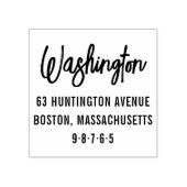 Chic Letter Custom Family Name & Rücksendeadresse Gummistempel (Prägung)