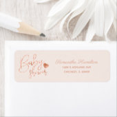 Chic Letter Rose Gold Foil Blush Baby Dusche (Insitu)